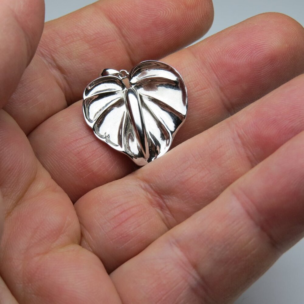 Sterling Silver Leaf Pendant